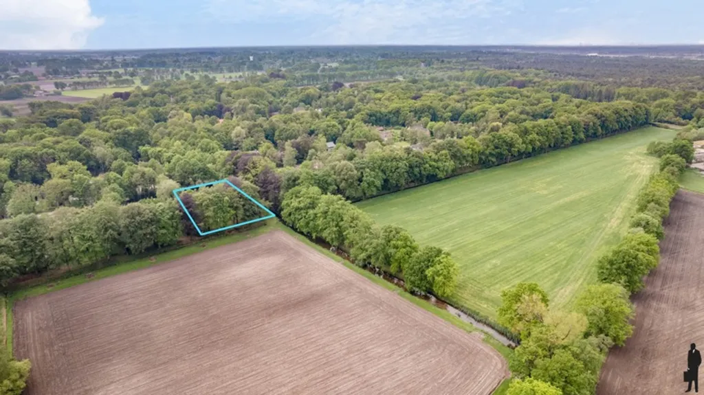 Vue aérienne - Villa Luxueuse avec Vue sur les Champs à Kalmthout