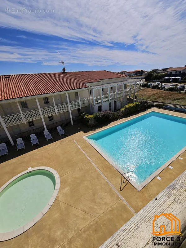 Vue aérienne - Appartement T3 avec Terrasse et Piscine à Mimizan Plage