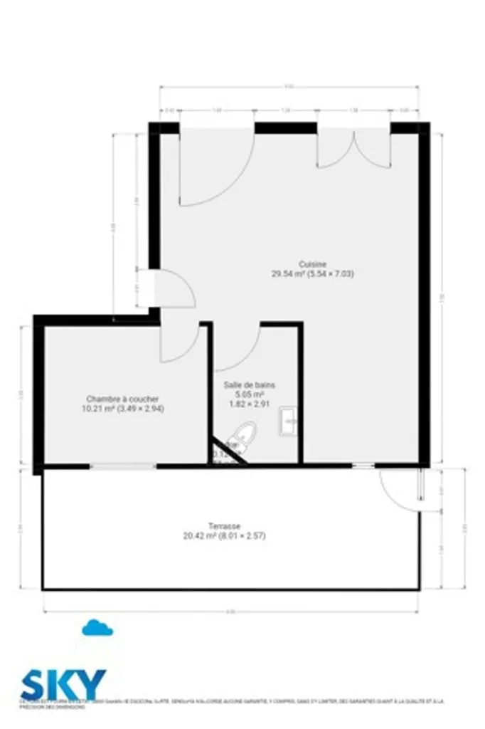 Planimetria - Apartment with Terrace and Garage in Herstal