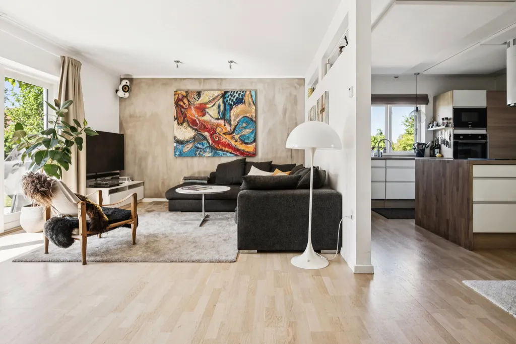 Soggiorno - Modernised Villa with Garden in Virum