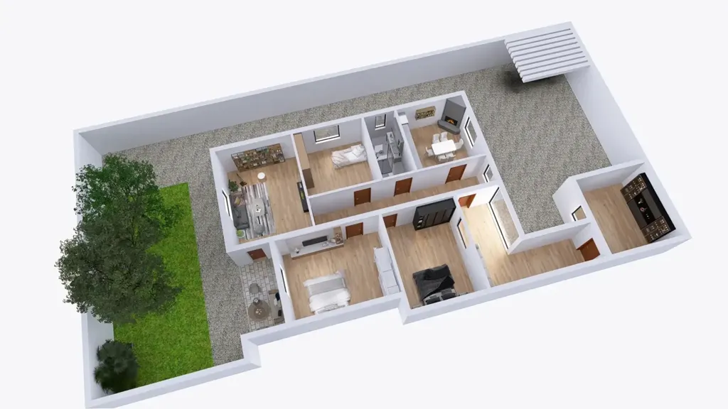 Plano - Semi-Independent House with Garden in Selargius