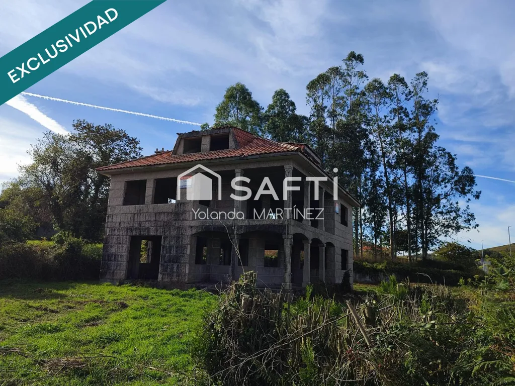 Exterior - Unfinished House with Balcony near Santa Comba