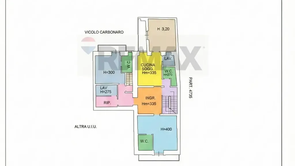 Plan - Fully Rented Building in Ragusa Centre