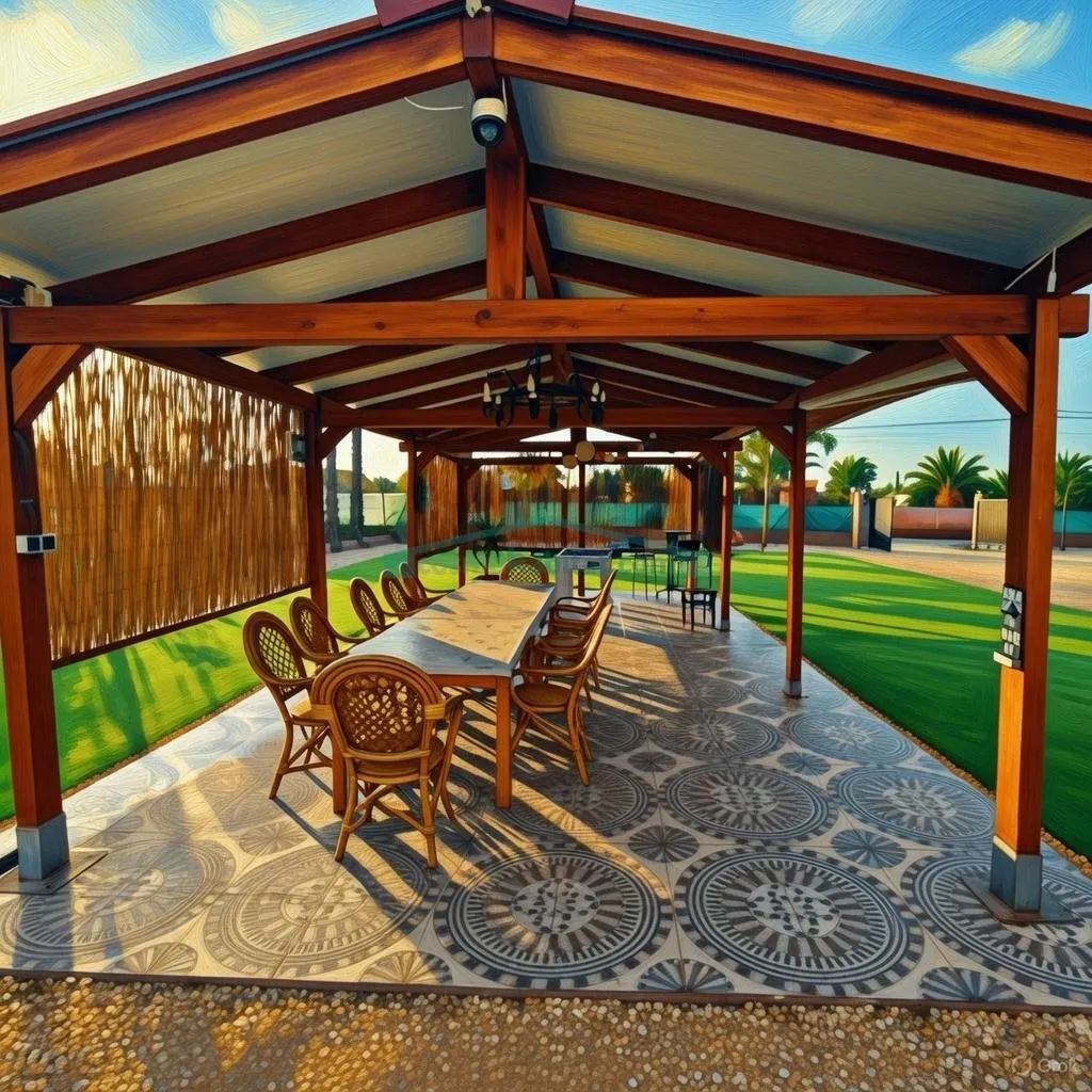 Terrasse - Villa with Pool in Rural Elche
