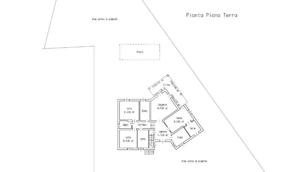 Plan - Villa with Pool in Porto Mantovano