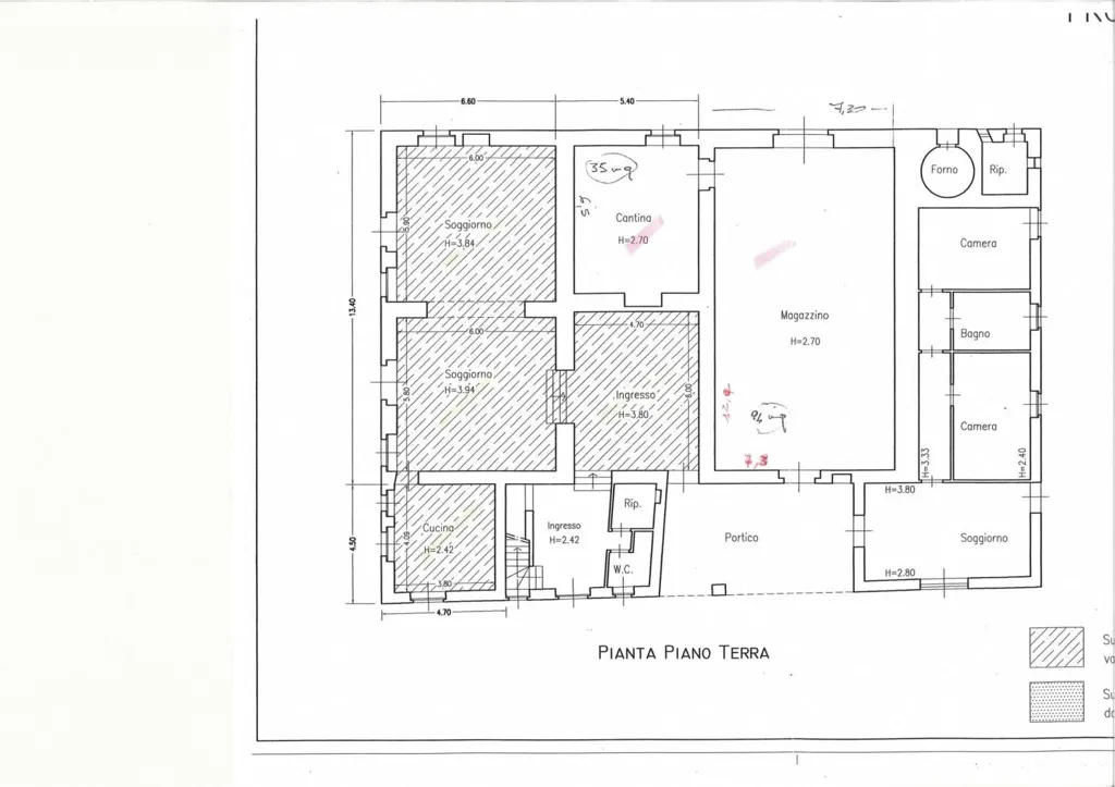 Plan - Renovated Farmhouse with Panoramic View in Amelia