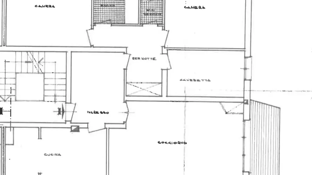 Planimetria - Spacious Apartment with Terrace in Padua