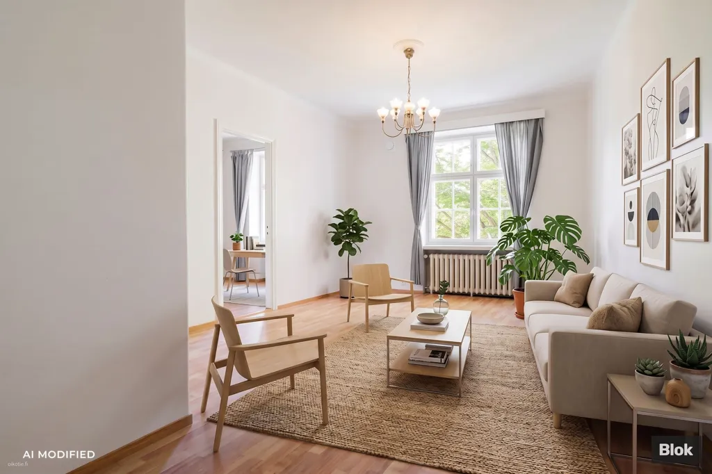 Séjour - Uusklassical Flat with Garden View in Taka-Töölö