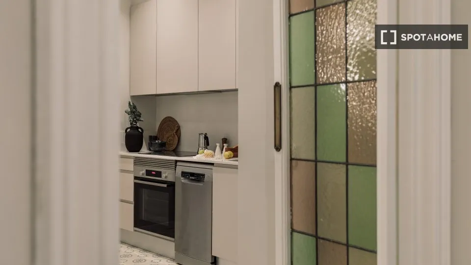 Cucina - Ample Apartment with Terrace in Vila de Gràcia
