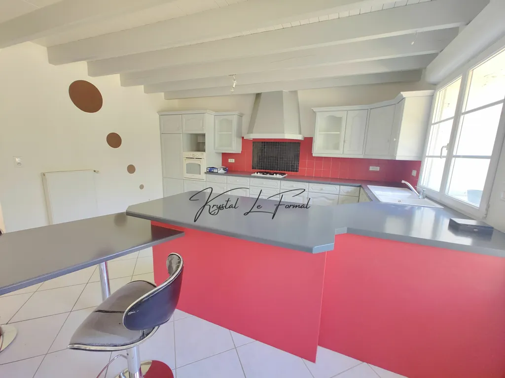 Cuisine - Maison Lumineuse avec Vue sur les Marais au Mazeau