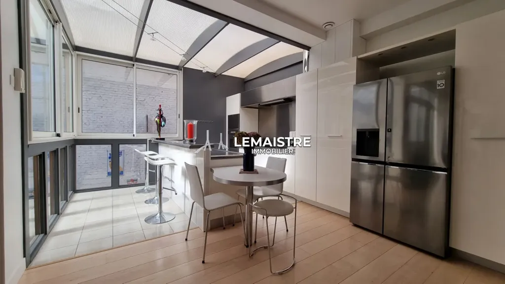 Köök - Atypical Loft with Terrace in Rouen Centre