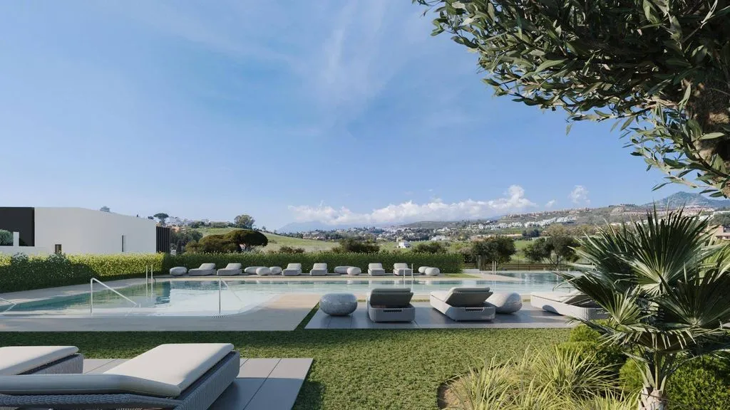 Piscina - New Semidetached House with Pool in Estepona