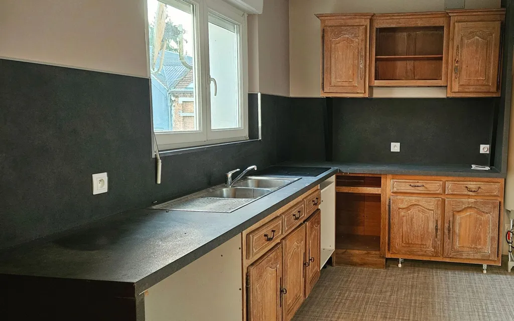 Cuisine - Appartement T3 avec Double Vitrage à Saint-Quentin