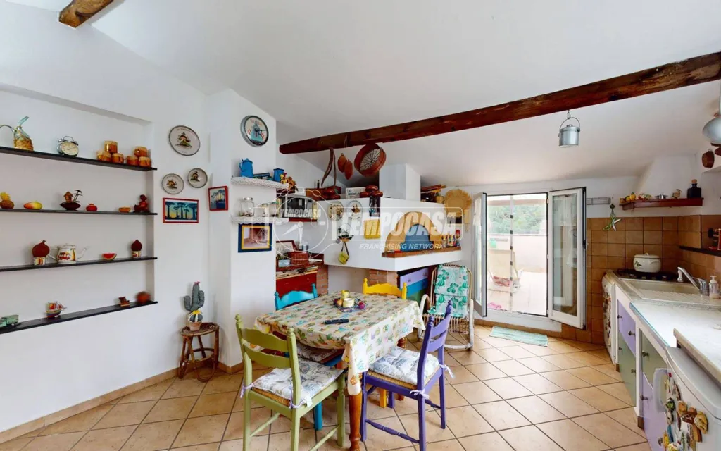 Cuisine - Terraced House with Panoramic Terrace in Ranzo