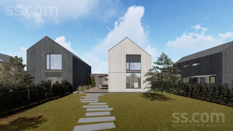 Scandinavian Style Duplex House in Mārupe