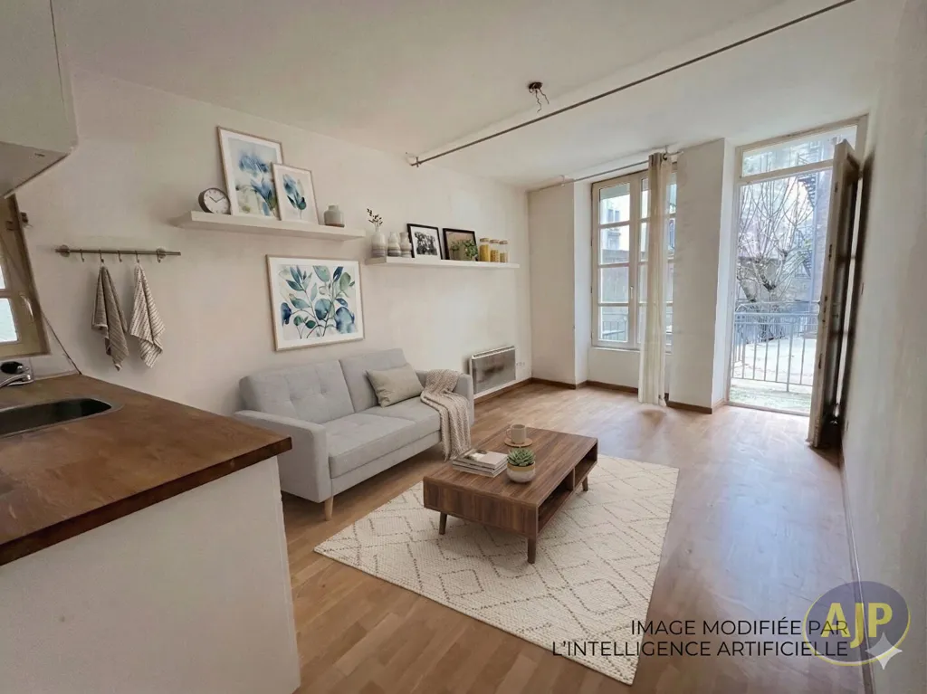 Séjour - Studio au Calme avec Cour à Nantes