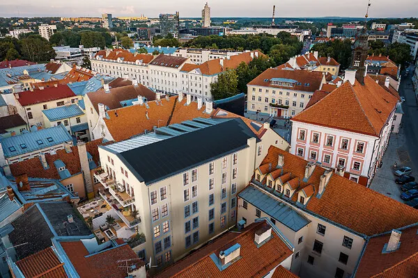 Õhuvaade - Modernised Flats with Spa in Tartu City Centre