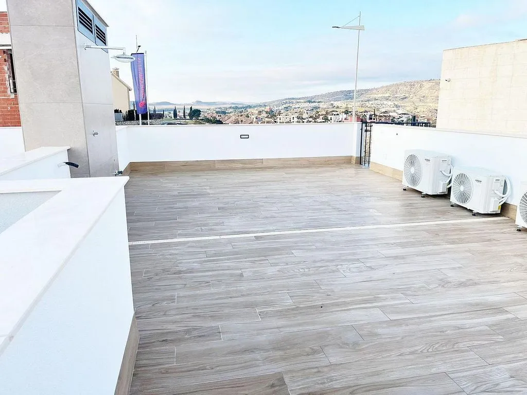 Terrass - Modern Mediterranean Chalet with Golf Course View in Algorfa