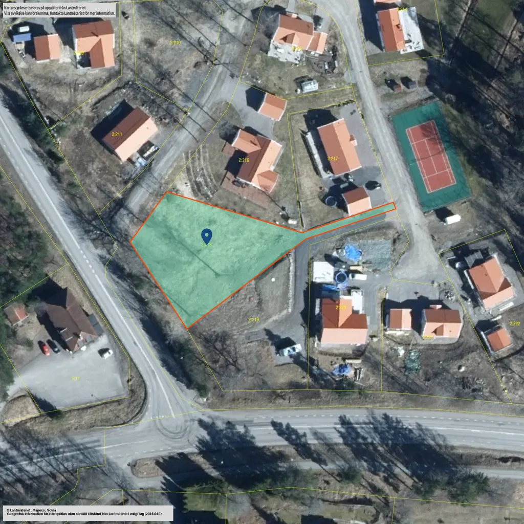 Õhuvaade - Unbuilt Plot with Lake View in Stavsjö