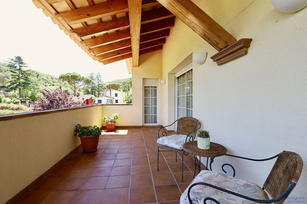 Terrasse - Villa with Pool and Buildable Plot in Caldes de Malavella