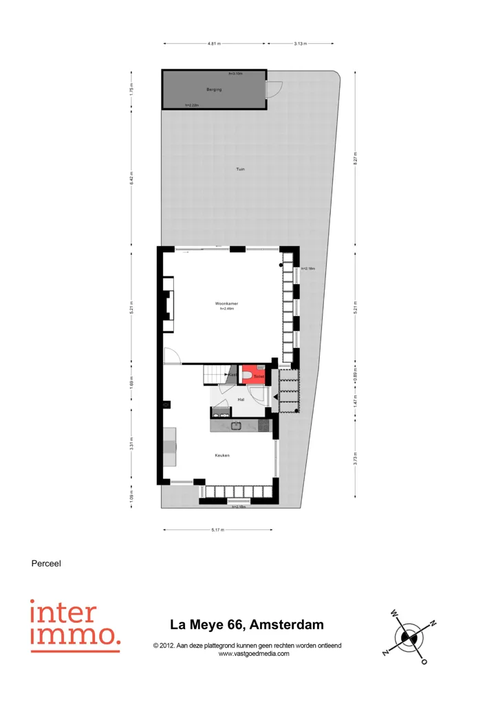 Plan - Maison 4 pièces à Amsterdam