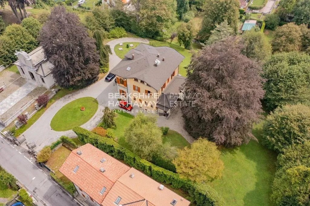 Vue aérienne - Liberty-Style Villa with Park in Valle Intelvi
