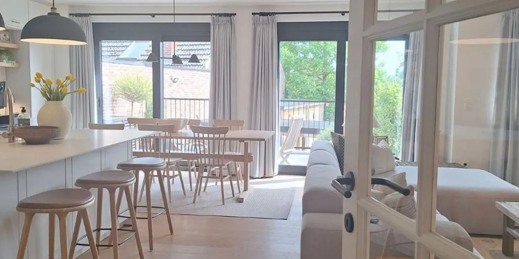 Köök - Duplex Apartment with Terrace in Beverst