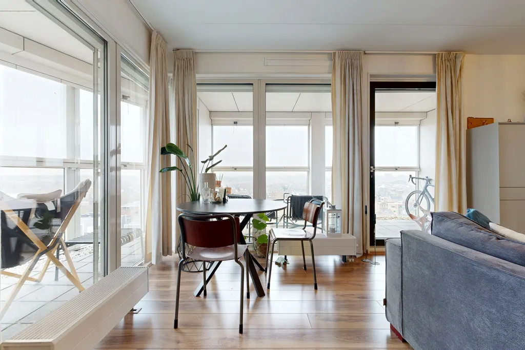 Séjour - Apartment with Panoramic View in Woerden