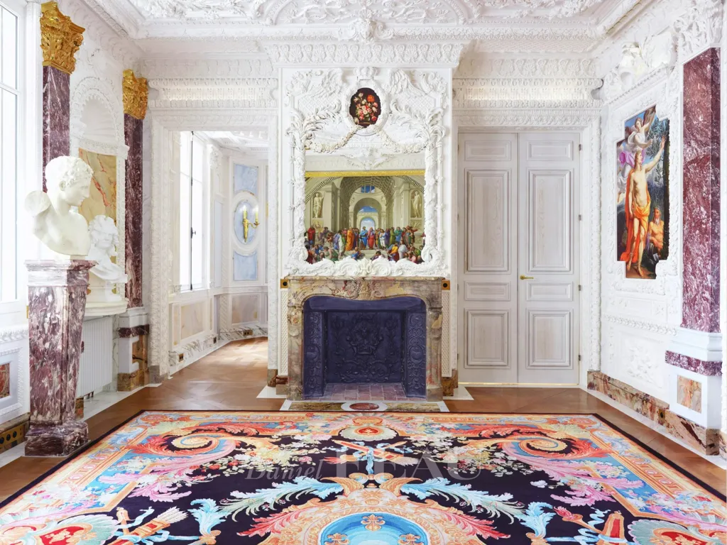 Séjour - Mansion Privée avec Cour à Auteuil, Paris 16e