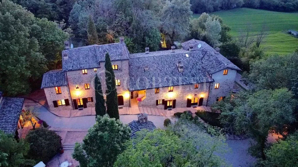 Vue aérienne - Restored Medieval Village with Chapel in Umbertide