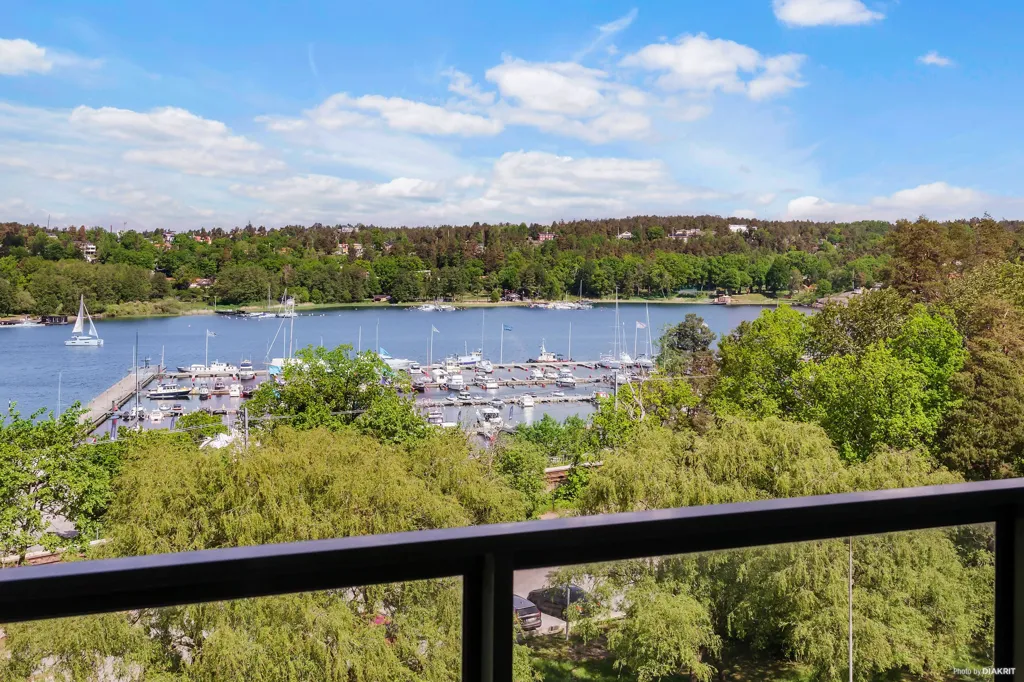 Balcony - Apartment with Sea View in Fisksätra