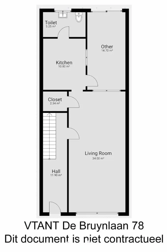 Plan - Maison avec Garage et Véranda à Wilrijk