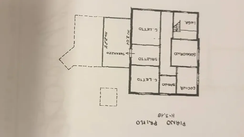 Plan - Rustic Villa with Garden in Finale Emilia