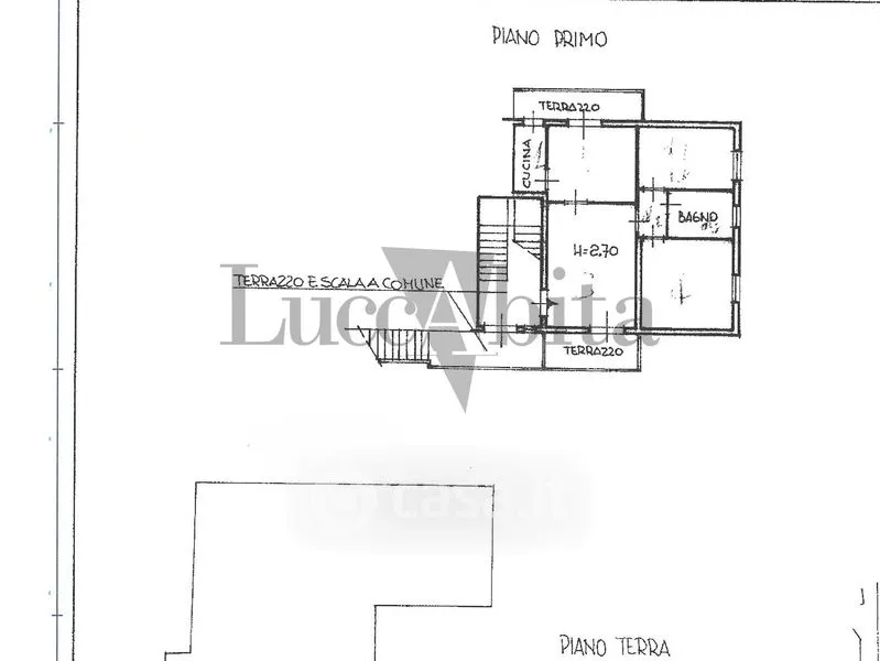 Plaan - Apartment with Terrace in Lucca