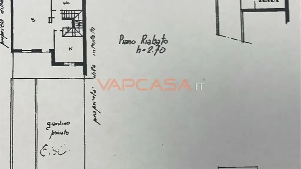 Plan - Terraced Villa with Garden in Martinengo