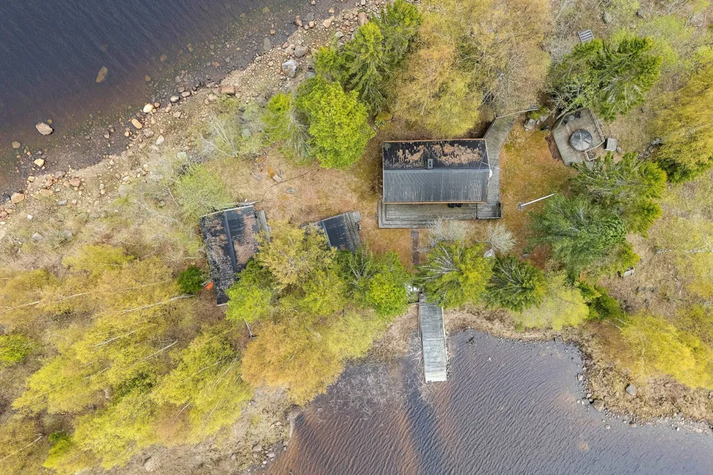 Vue aérienne - Cottage on Private Island near Coast