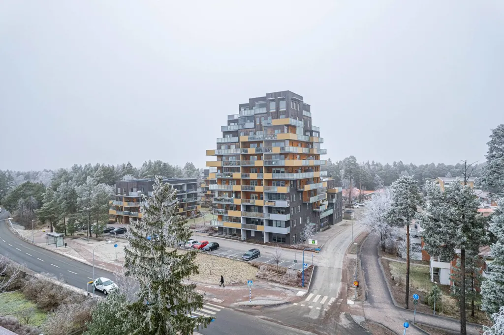 Vue aérienne - Modern Flat with South-Facing Balcony in Uppsala