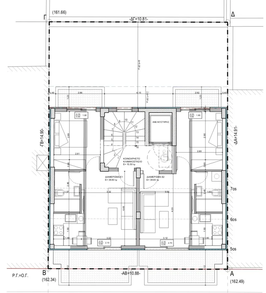 Plan - Modern Flat with Lift in Ampelokipoi