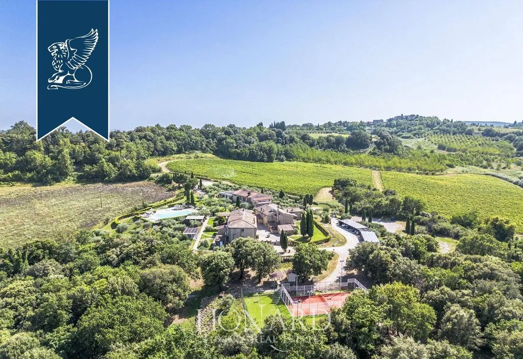 Vue aérienne - Luxury Villa with Olive Grove in San Gimignano