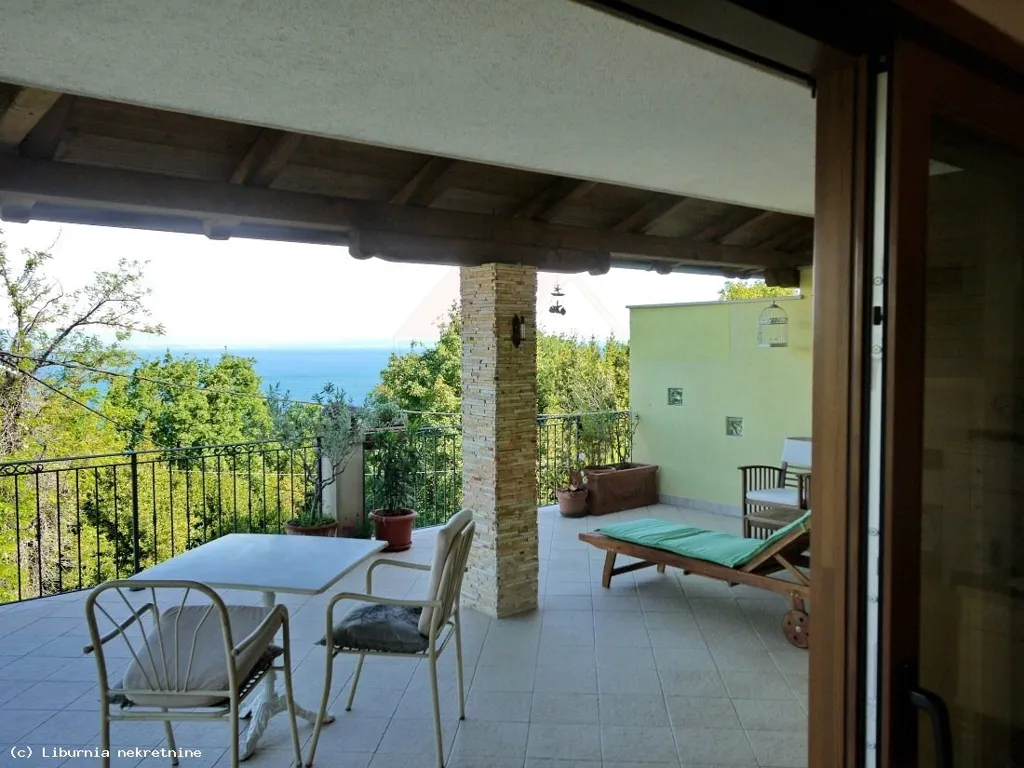 Terrasse - House with Sea View in Opatija