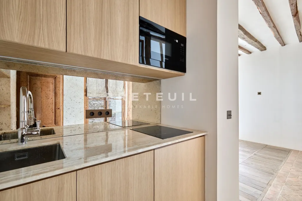 Köök - 2-Bedroom Parisian Flat with West View