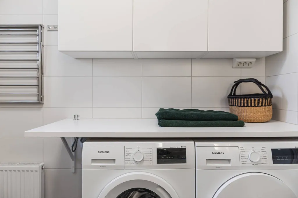Utility Room - Seafront Apartment with Glazed Terrace in Limhamn
