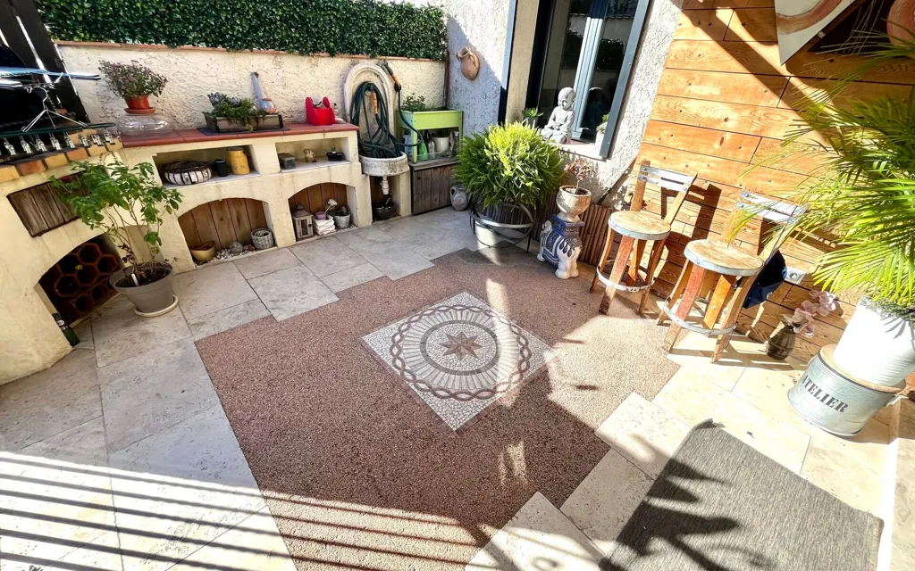 Terrasse - Bas de Villa Rénové au Calme près de La Bocca