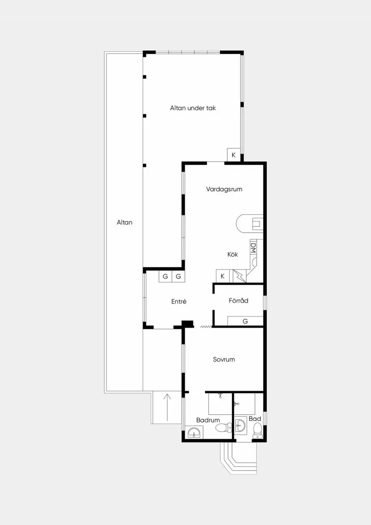 Plan - Lakefront Plot with Three Houses in Hällingsjö