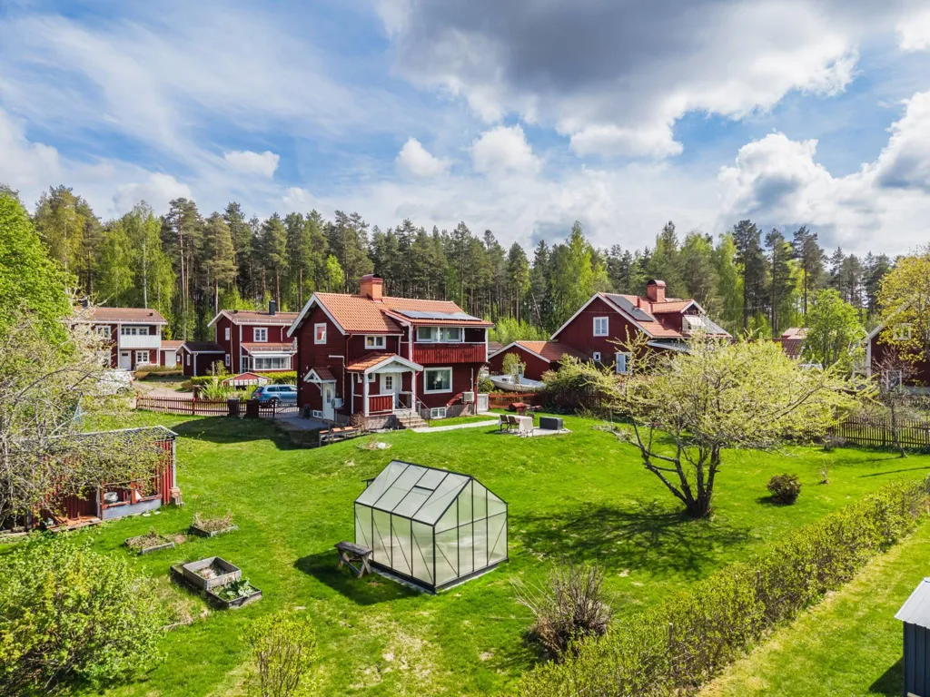 Vue aérienne - Timmer Villa in Dalarna with Balcony