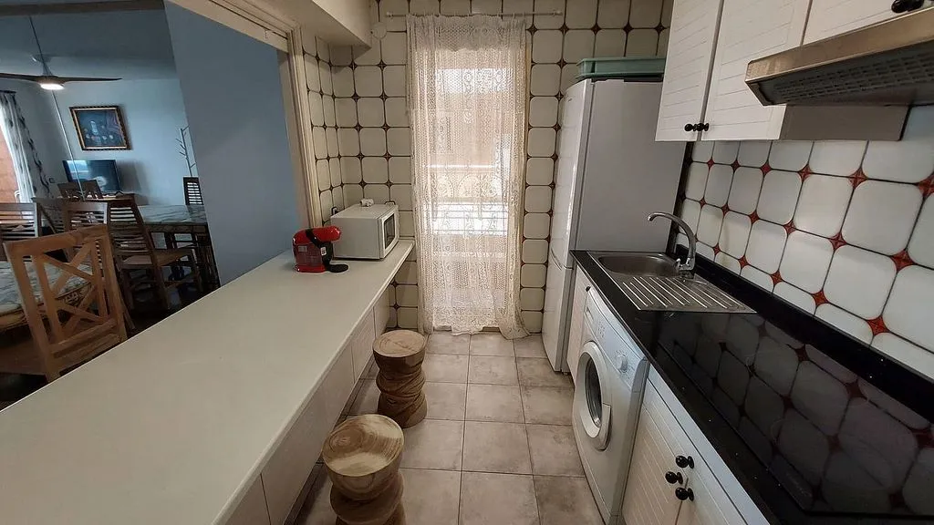 Köök - Seafront Apartment with Pool in Benidorm