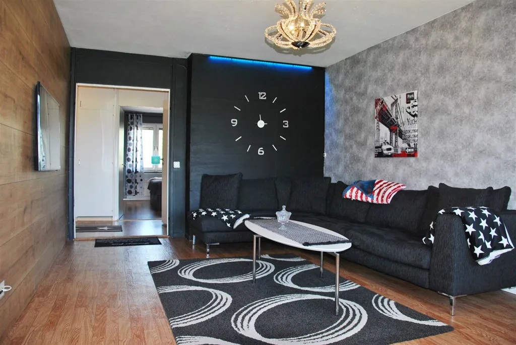 Séjour - Apartment with South-East View in Vänersborg