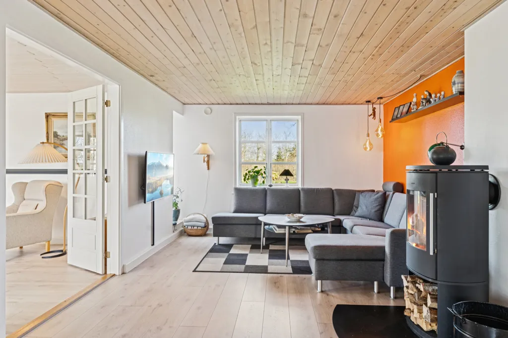 Séjour - Modernised Villa with Forest View in West Jutland