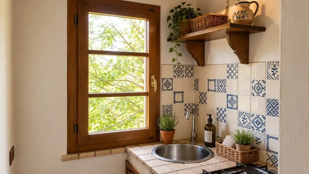 Cocina - Rustic Apartment with Private Garden in Monticiano