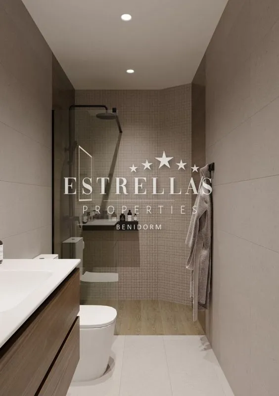 Salles de bain - Apartment with Pool near Playa de Poniente, Benidorm